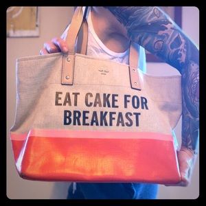 Kate Spade tote Eat Cake For Breakfast ❤️💗🍰